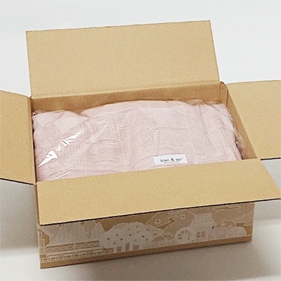 コーマ糸を使った綿100%4重ガーゼケット　ピンク