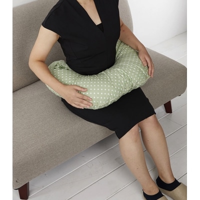 授乳クッション  ローズマダム (グリーンドット)