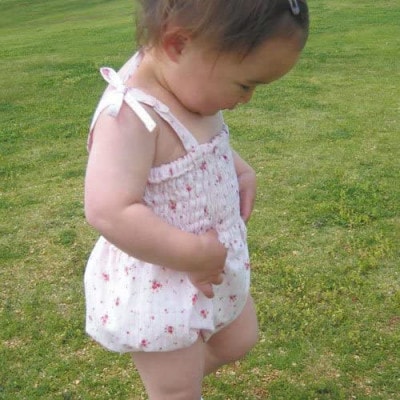 【プフ・エ・プワル】かぼちゃパンツ 70サイズ(ブルー)