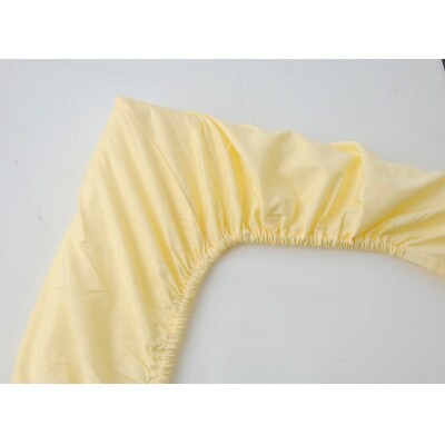 らくらく簡単 ボックスシーツ シングル (クリーム)　