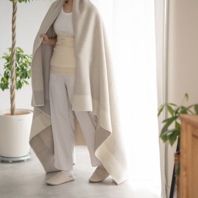 【Woolly】空気を含んだふんわりウール毛布(シングルサイズ)