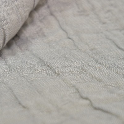 綿100%　5重ガーゼケット　シングルサイズ　キルト風ダイヤ柄　グレー