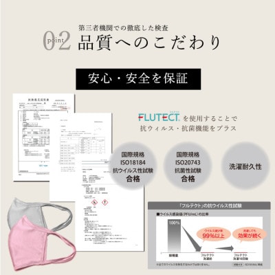 飛沫防止 マスク フルテクト  ピンク 2枚組(大人用・男女兼用)