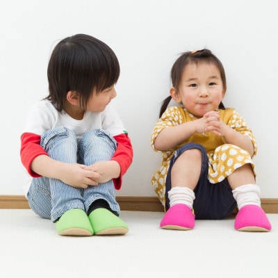 minimynimo ルームシューズ ベロア キッズ#8 (VA+BN)