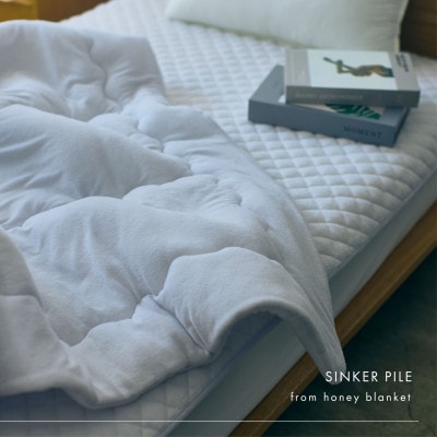 【シンカーパイルキルトケット シングルサイズ ブルーグレー】140×200cm 大阪府忠岡町産