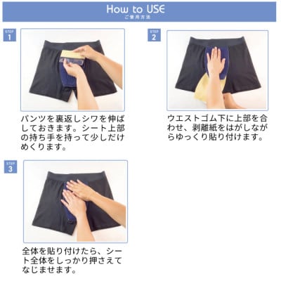 ピタガード 75 尿漏れパッド 男性用 吸水シート ネイビー