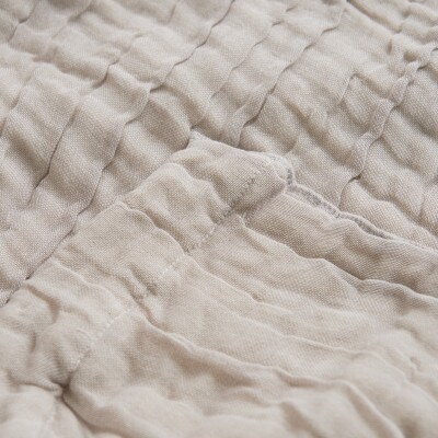 8重ガーゼケット　シフォン　軽量タイプ　綿100%　シングルサイズ　ベージュ　日本製