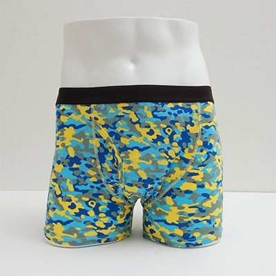 俺のボクサーパンツ 迷彩・ブルー(LLサイズ) 1枚 軽失禁用 失禁パンツ・尿漏れパンツ