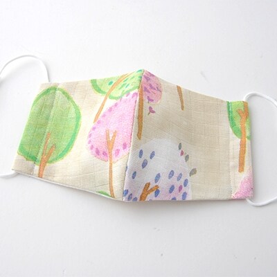 立体マスク 大人用(森と泉) 2枚セット