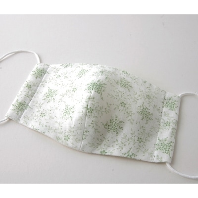 立体マスク 大人用(ミニフラワー・ビターライム) 3枚セット
