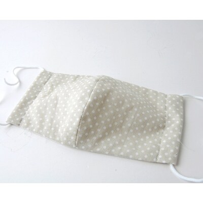 立体マスク 大人用(小さいドットBE) 3枚セット