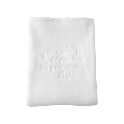 ベビー毛布(ミルクホワイト)　85×115cm