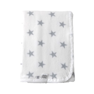 nordic+japan　ベビー毛布 85×115cm　スター・グレー