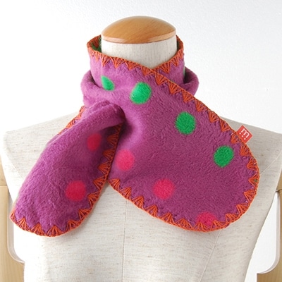 minimynimo　子供マフラー　(ベビマフ・バイオレット)