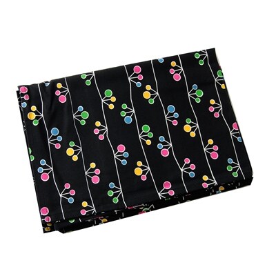 nordic+japanテーブルクロス(ツボミ・ブラック)