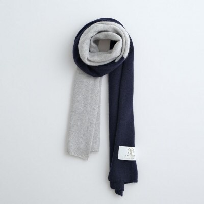 ベビーカシミヤ Baby Cashmere 配色マフラー
