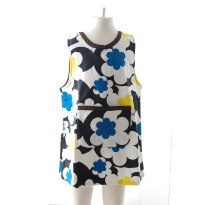 子どもエプロン  (キッチン・モダニズム・ブラック) ※パイル素材