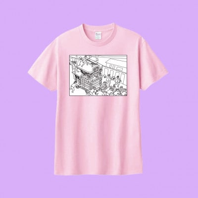 あうわぬりえ(だんじり四角柄、ピンク、110cm)