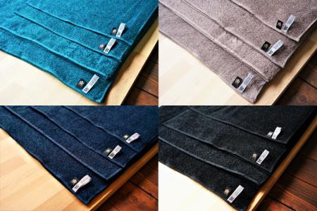 【綿100％吸水性抜群】フェイスタオル7枚　アーバンカラー　W initial  （009_5026）