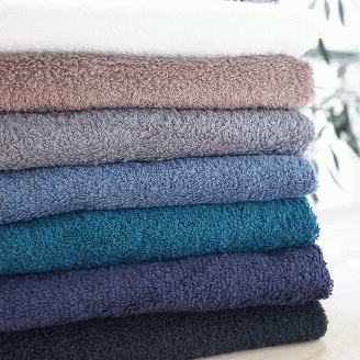 【綿100％吸水性抜群】フェイスタオル7枚　ココアブラウン　W initial （009_5026_03）