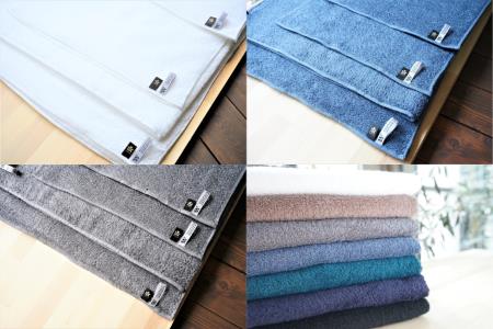 【綿100％吸水性抜群】フェイスタオル7枚　アーバンカラー　W initial  （009_5026）