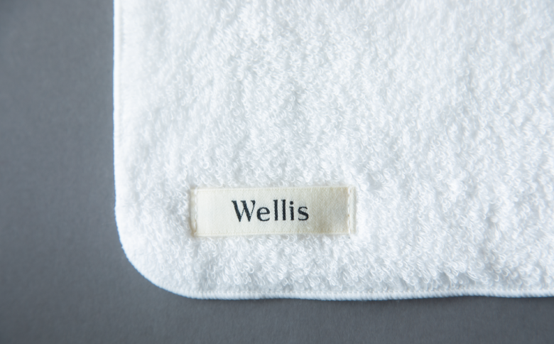 Wellis【極上の肌心地】タオルハンカチ2枚 ナチュラルホワイト（009_5128）