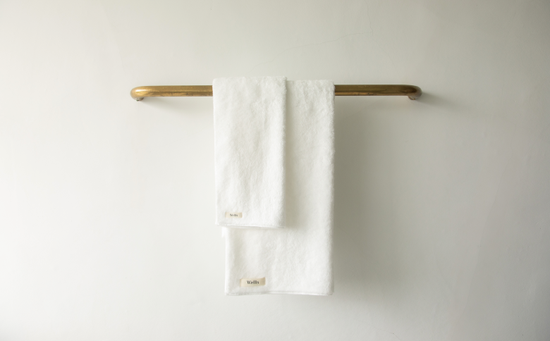 Wellis【極上の肌心地】フェイスタオル2枚・バスタオル1枚　ギフトセット　グレー（009_5036_02）