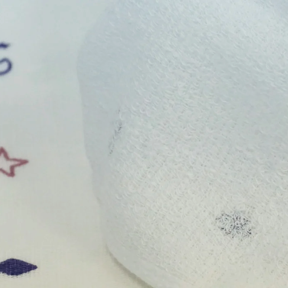 松藤テリー　MatsuFujiガーゼ　リボーン・ザ・プリント（星）バスタオル4枚（009_5196）