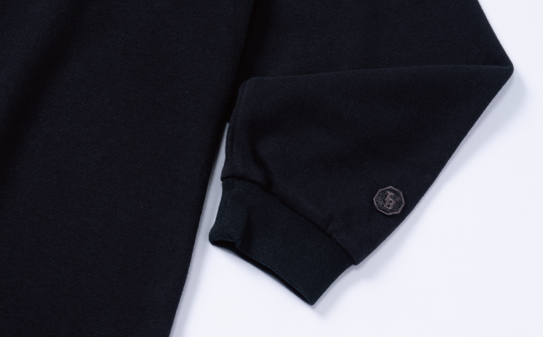 橘織物　LONG SLEEVE T-SHIRT Black （009_5224）