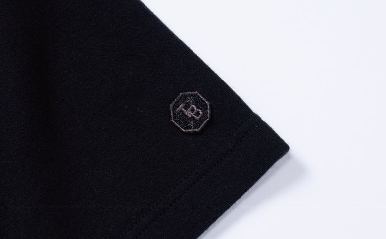 橘織物　SHORT-SLEEVED T-SHIRT Black （009_5226）