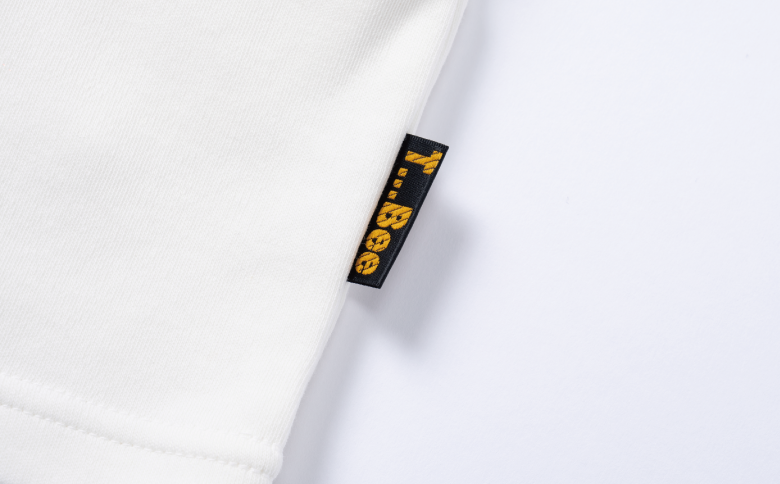 橘織物　CROPPED-SLEEVE T-SHIRT White（009_5229）