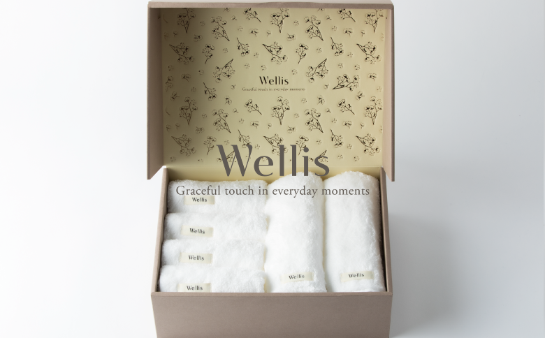 Wellis【極上の肌心地】ウォッシュタオル4枚・フェイスタオル2枚　ギフトセット（009_5037）