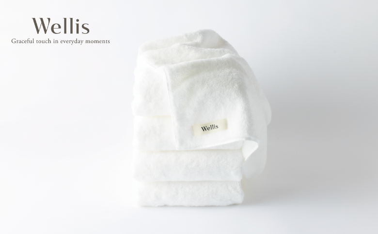 Wellis【極上の肌心地】バスタオル4枚 ナチュラルホワイト（009_5108）