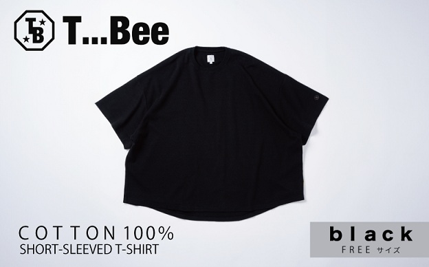 橘織物　SHORT-SLEEVED T-SHIRT Black （009_5226）