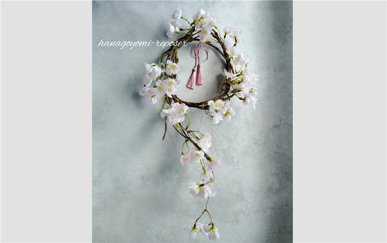 アーティフィシャルフラワー「春爛漫　しだれ桜」（036_5014）