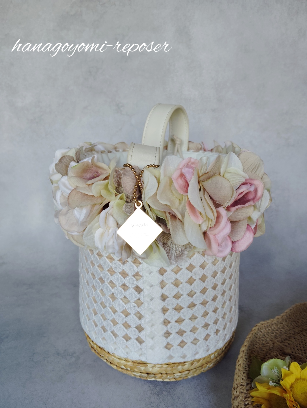 オシャレなマダム達に大人気のツーウェイかごバッグ（036_5030）