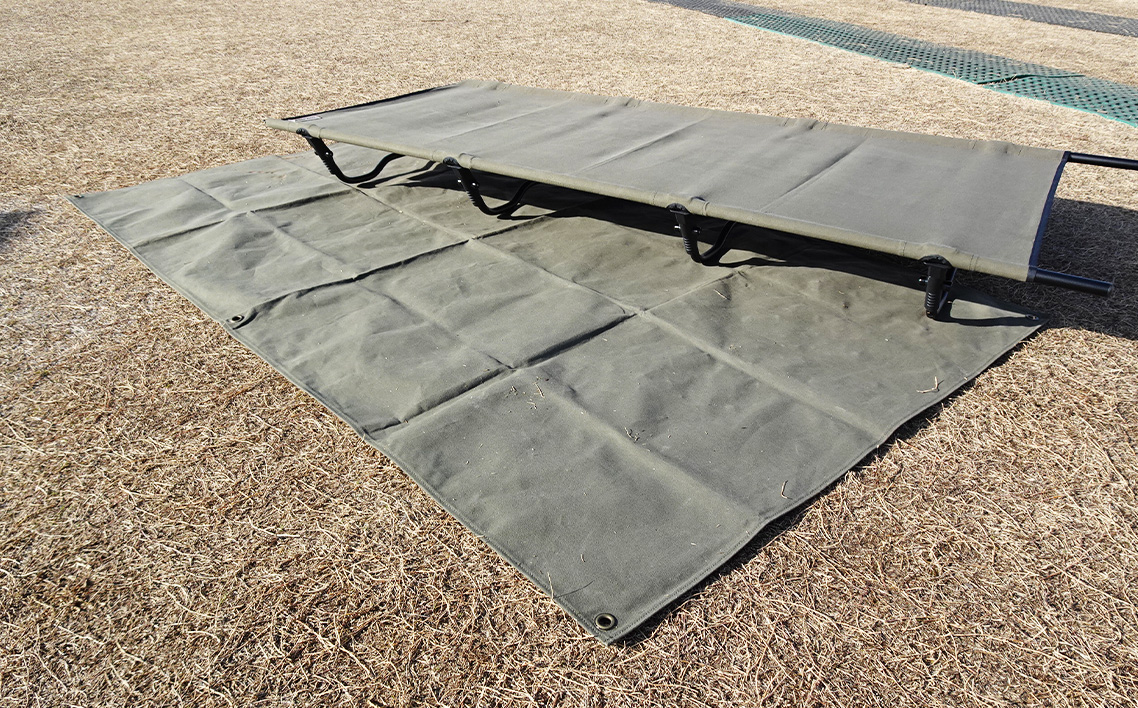 【フェス・キャンプに最適】帆布グランドシート