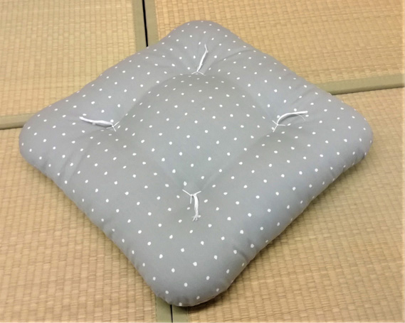 角丸小座布団　グレー　1枚