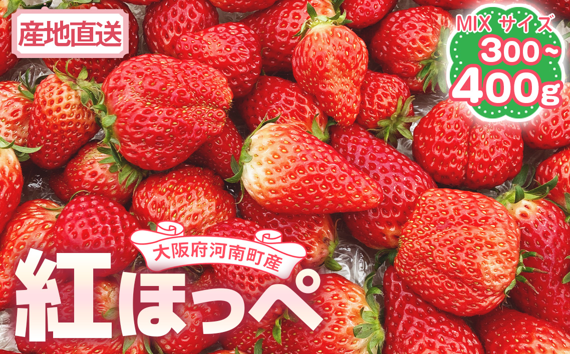 【紅ほっぺ】MIX（サイズいろいろ）300-400g程度