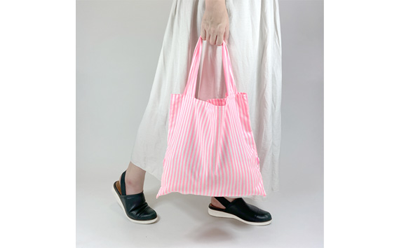 手作りエコバッグキット・蛍光ピンク