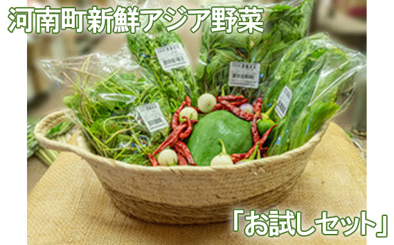 河南町新鮮アジア野菜「お試しセット」
