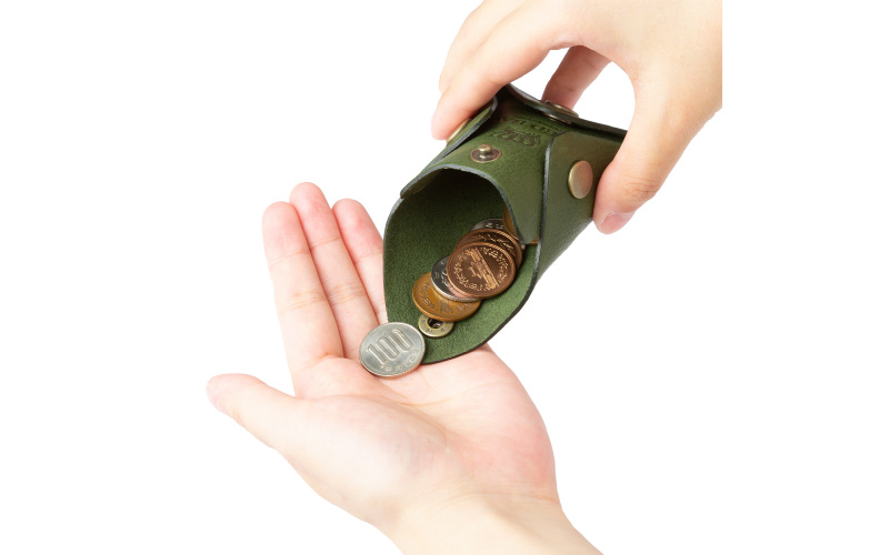 豊岡小物 イタリアレザーコインケース　ワイン