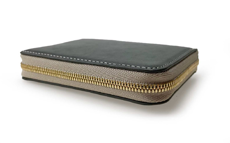 【豊岡財布】コンパクト財布　チャコール