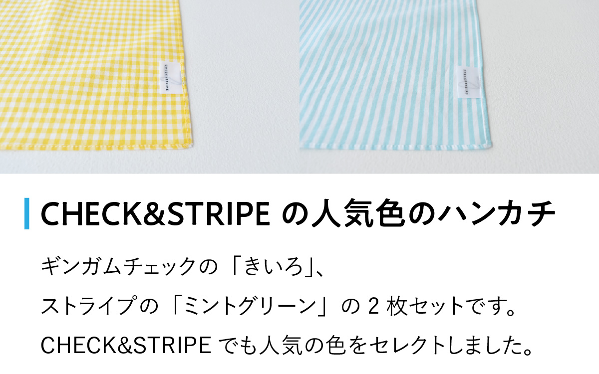 【ギフト対応・ラッピング済】 【播州織】 メンズ用ハンカチ2枚セット B