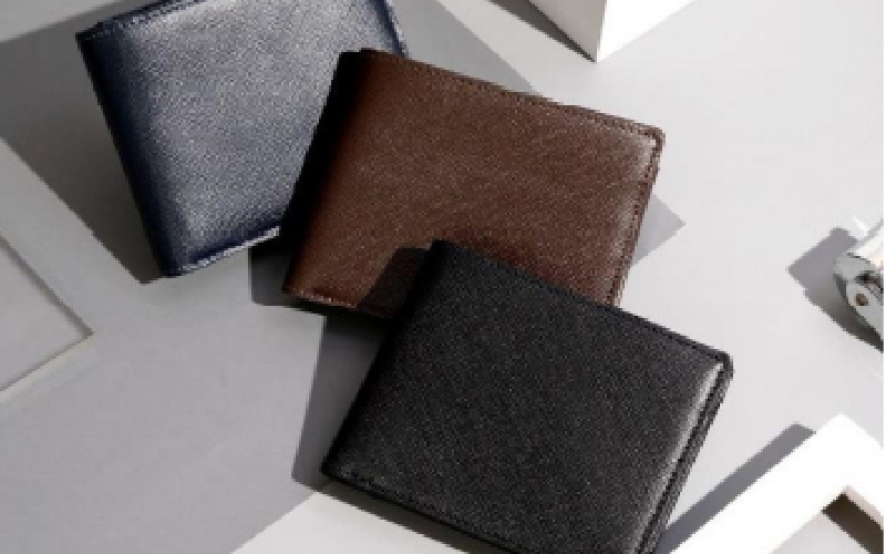 サフィアーノ　二つ折り財布・名刺入れセット　ブラウン