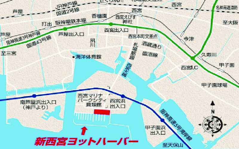 新西宮ヨットハーバー利用チケット50万円分（ボート・ヨット艇置料）