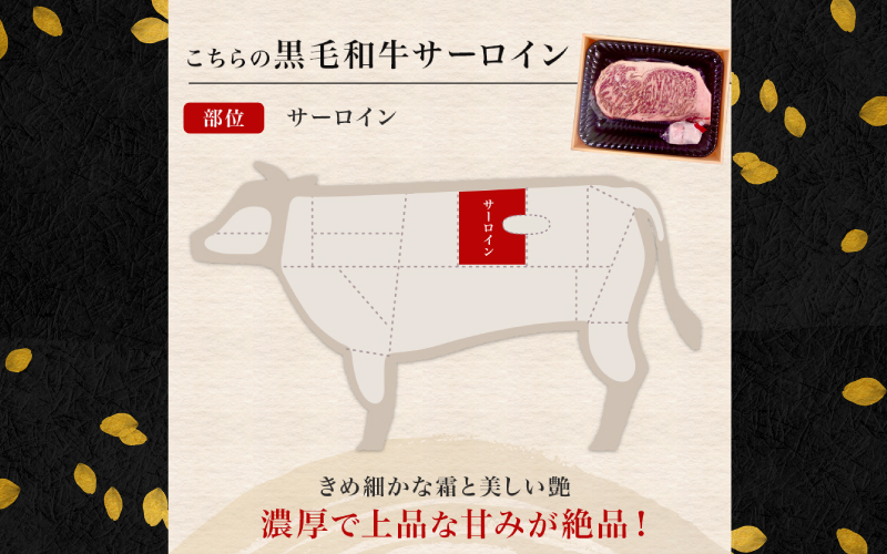 黒毛和牛 サーロインステーキ 400g（200g×2袋）
