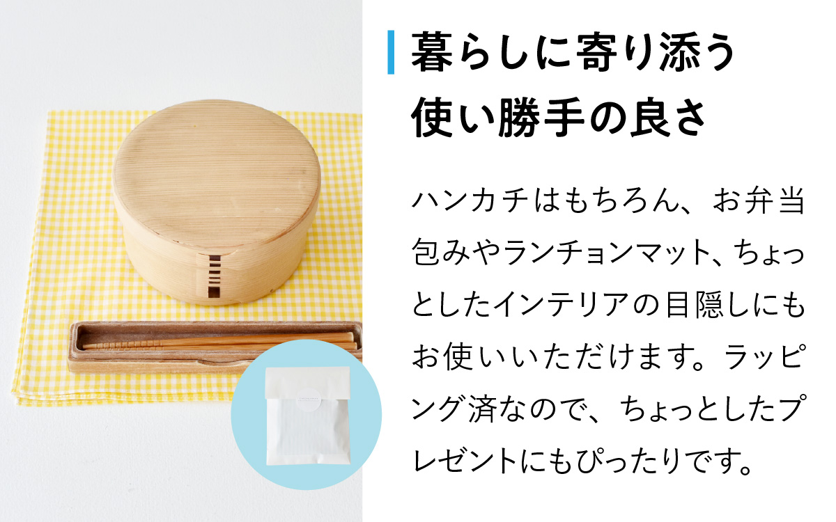 【ギフト対応・ラッピング済】 【播州織】 メンズ用ハンカチ2枚セット B