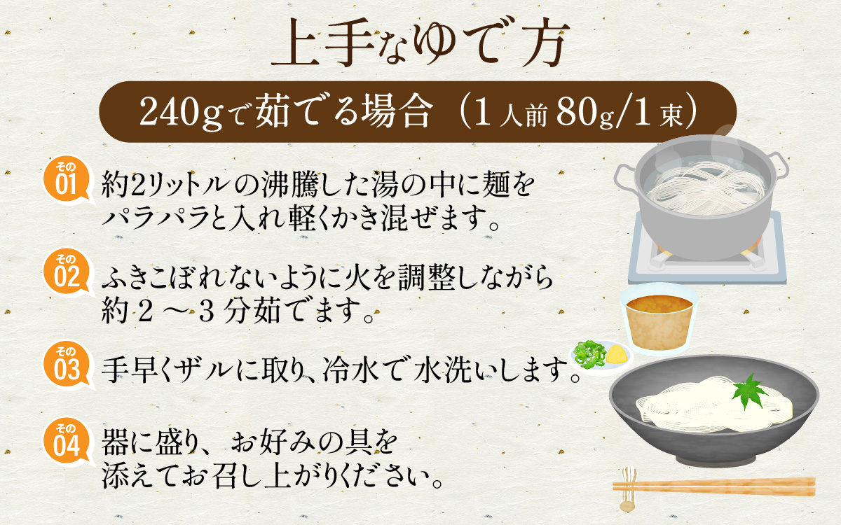 播州そうめん「龍乃糸」1,920ｇ(80g×3束×8パック）【2025年6月中旬より順次発送予定】