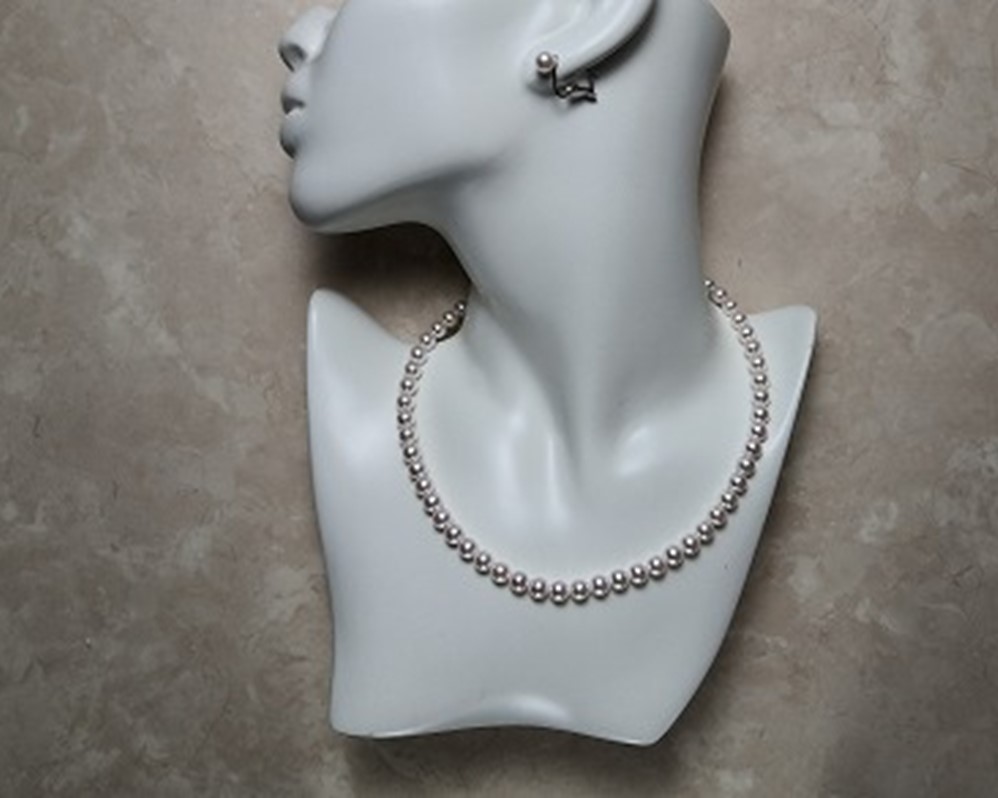 特選　あこや真珠ネックレス＆イヤリングセット　　